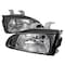 Spec-D Tuning 92-95 Honda Civic Crystal Housing Headlights Black LH-CV92JM-APC - alternate 1